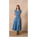 Robe en jean evase