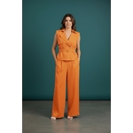 Ensemble Haut ceinturé et pantalon ORANGE