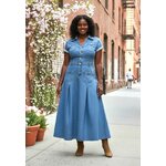 Robe en jean evasé grande taille 6