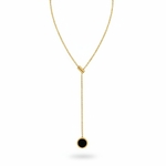 Parure en acier inoxydble or et noire 2