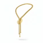 Parure collier croisée avec bracelet en acier inoxydable