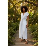 Robe blanche à nouer