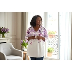 Blouse fleuri grande taille