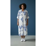 Robe chemise bleu grande taille 2