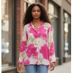 Chemise imprimée floral rose 2