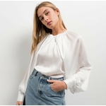 Blouse blanche manhe bouffantes 3