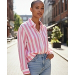 Chemise rose et blanche rayé 2
