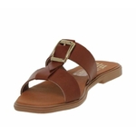 Mules plates en cuir marron 2