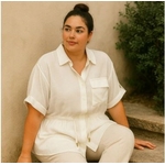 Chemise blanche façon lin cei turée 2