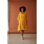 Robe chemise jaune grande taille 4