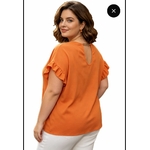 Top orange grande taille