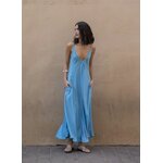 Robe oversize satin avec poche 1