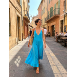 Robe longue bleu ciel 2