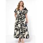 ROBE IMPRIME BLANC ET NOIR GRANDE TAILLE