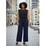 Pantalon large style officier grande taille
