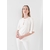blouse avec arc blanche