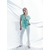 Blouse asymétrique vert