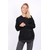 Pull avec strass noir
