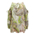blouse gt imprimée vert clair