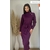 Robe pull style officier violet 2