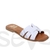 Mules en cuir blanche