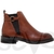 Bottines en cuir camel