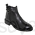 Bottines en cuir noir