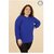 Blouse bleu roi grande taille tendance 2