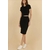 Jupe midi noir