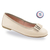Ballerines en cuir chauusures cérémonie enfants beige