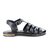 Sandales meduse noir en cuir 3