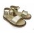 Sandale doré  en cuir