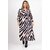 Robe grande taille zebre