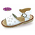 Sandales en cuir blanche 3