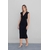 Robe noir effet cache coeur 2
