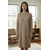 Robe pull epaisse beige