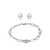 Parure collier et boucles d'oreille graine de cafés