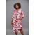 tunique imprime rose rouge  2