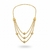 Collier trois rangs en acier inoxydable