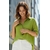 Chemier oversize satiné vert 5