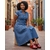 Robe en jean avec sandales 2
