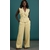 Ensemble Haut ceinturé et pantalon jaune 3
