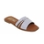 Mule en cuir blanche
