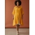 Robe chemise jaune grande taille