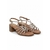 Sandales en cuir avec talon doré 2 (Embellisseur de produit)
