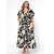 ROBE IMPRIME BLANC ET NOIR GRANDE TAILLE