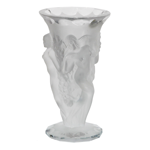 Vase en cristal opalescent