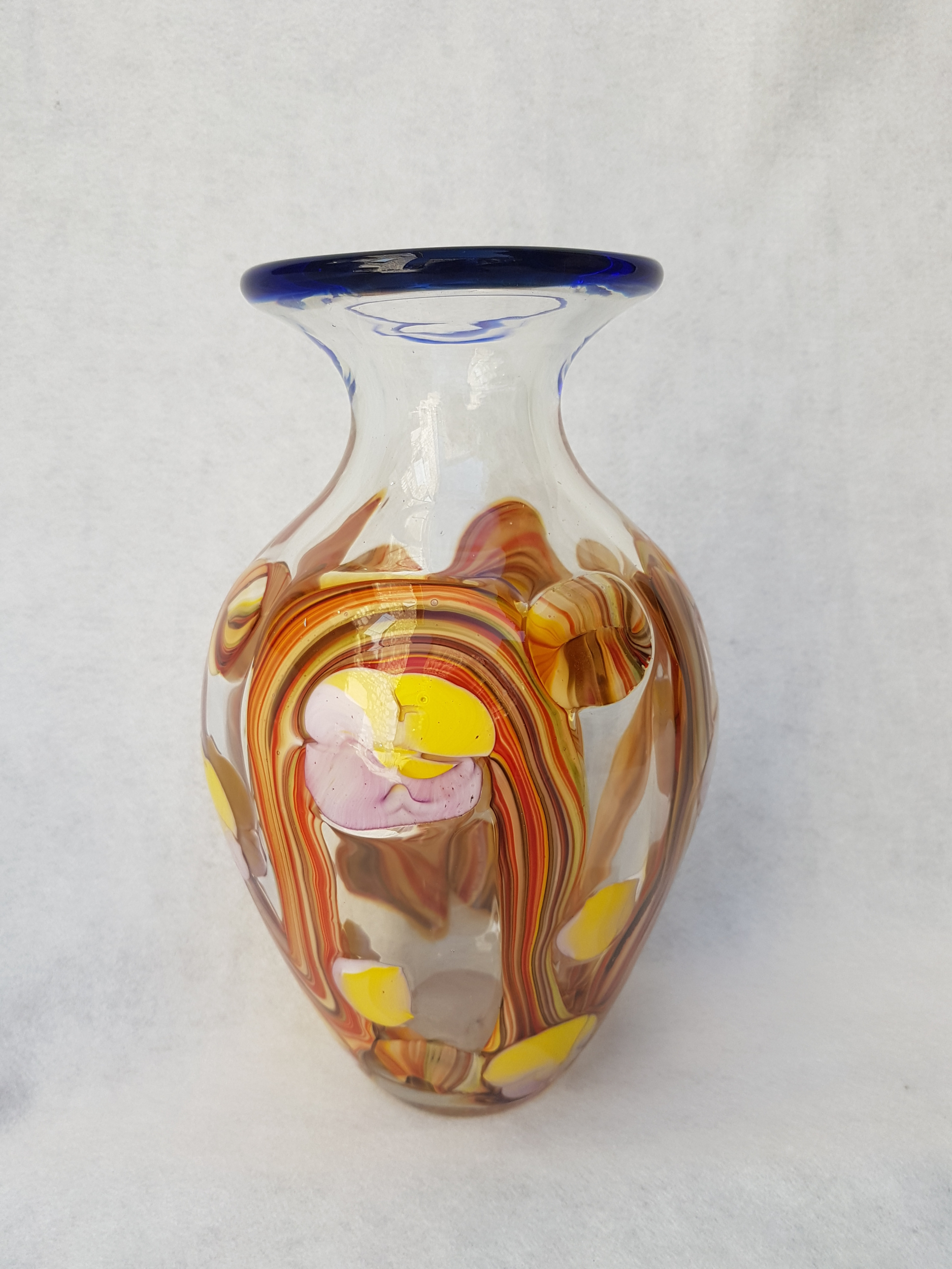 Vase Cabris en pâte de verre