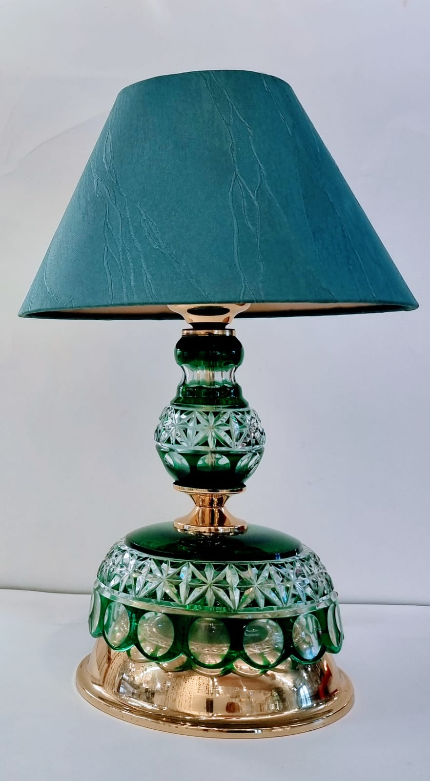 Lampe Verte Dorée