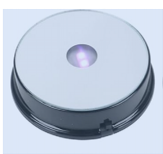 Socle Tournant à LED Avec 7 Couleurs - Cristal K9 - Alimentation USB - Pour Exposer Bijoux, Figurines, Cristaux (diamètre 75 Mm)